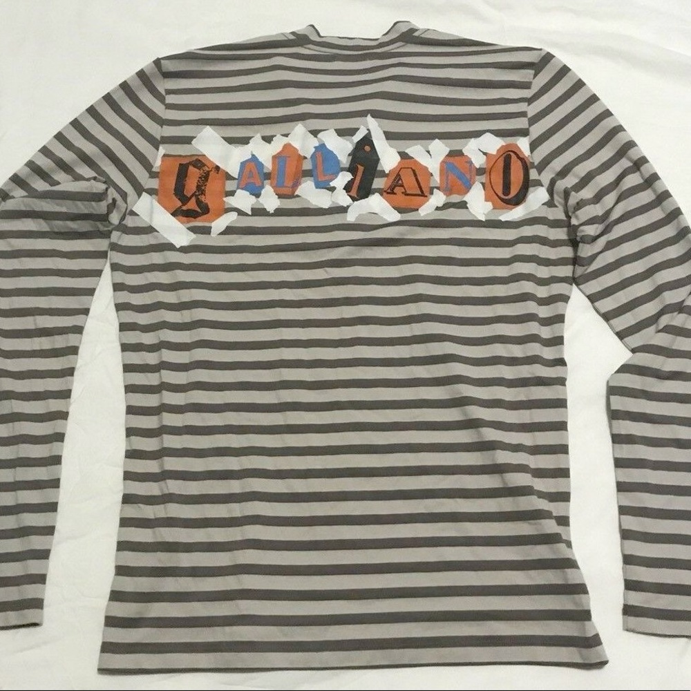 Galliano Shirt Henley Button Long Sleeve Sz IT 50